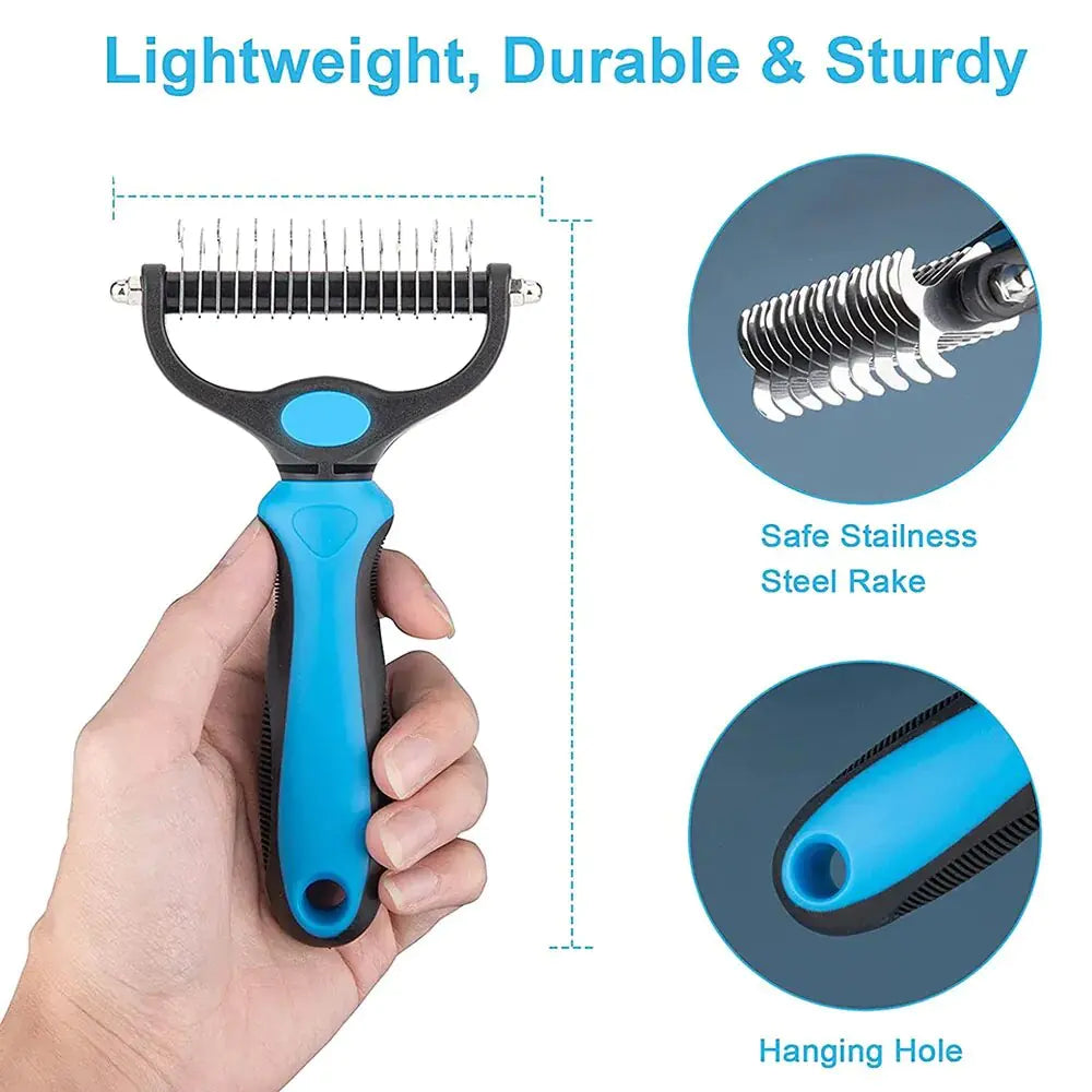 2-Sided Undercoat Brush For Dogs & Cats