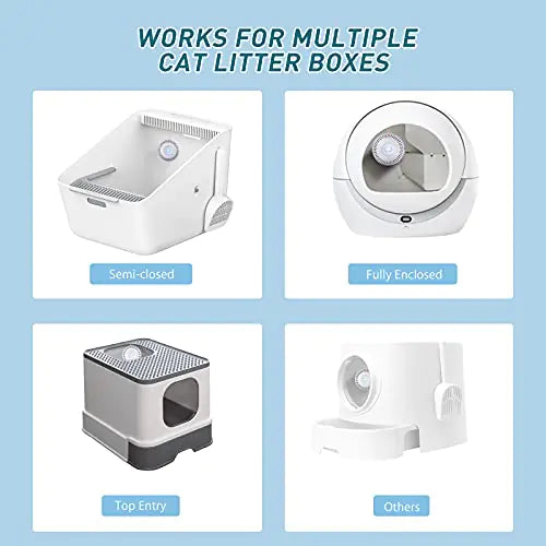 Smart Odor Eliminator for Litter Box – Automatic Deodorizer with Intelligent Sensor &amp; USB Charging