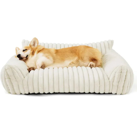 Washable Orthopedic Dog Sofa Bed – Fluffy, Supportive Comfort for Every Nap