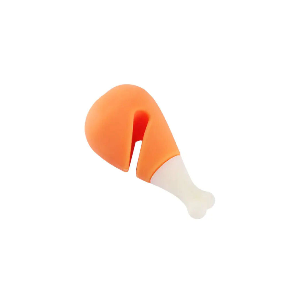 Creative Chicken Drumstick Shape Pot Lid Spill Preventer – Heat Resistant Silicone Kitchen Tool