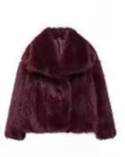Women's Faux Fox Fur Coat