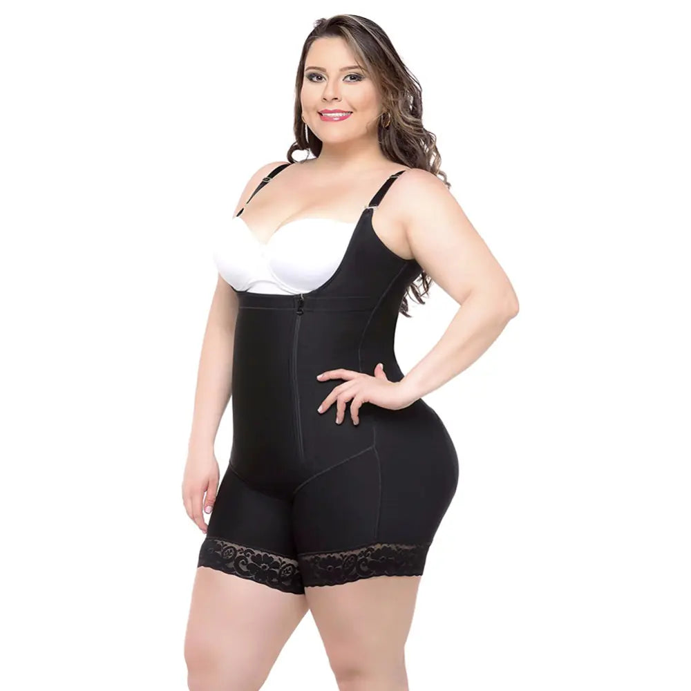 Body Sculpting Hip Lifting Bodysuit – Waist Slimming, Abdomen Control & Butt Lifting Shapewear (Sizes S–6XL, Black & Khaki)