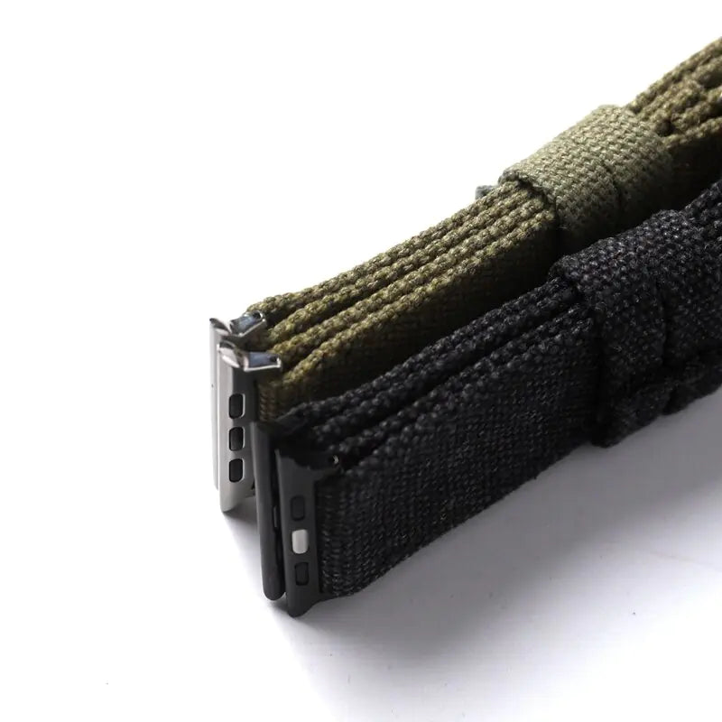 Double-Layer Canvas Ultra Watch Strap for Apple Watch 8/7 – Rugged Durability Meets Style