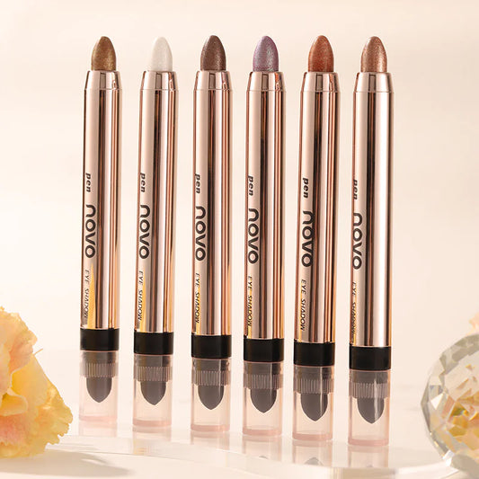 Double-ended Eyeshadow Pen – Waterproof, Shimmer Finish, Long-Lasting Color (6 Shades Available)