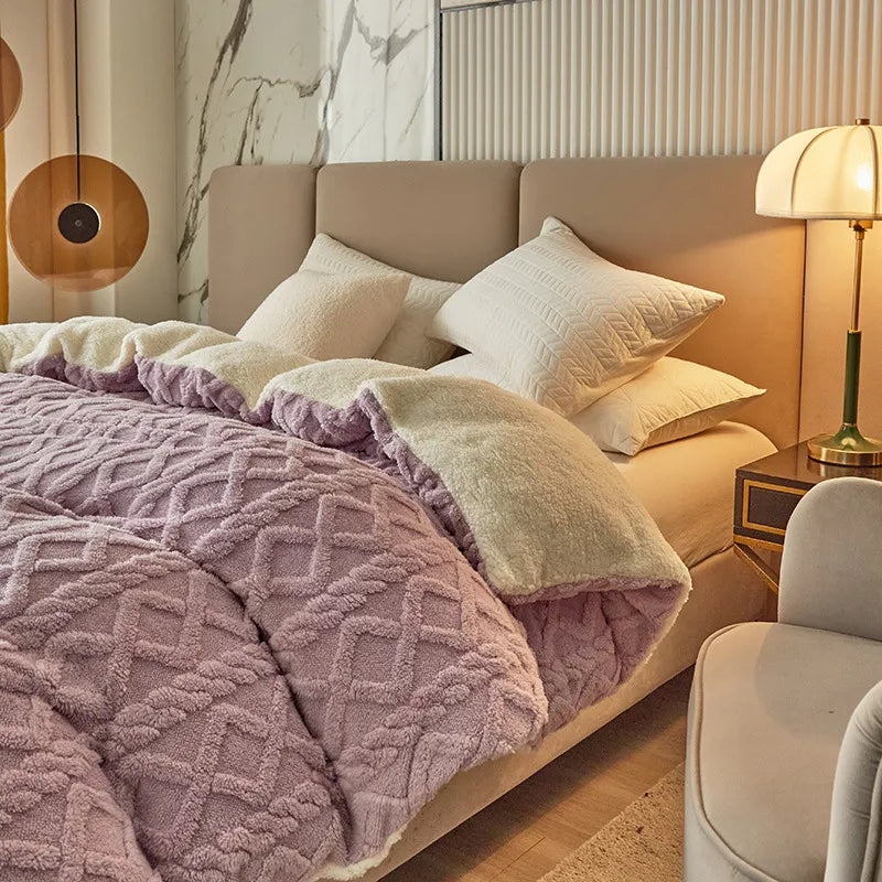 Soft Polyester Blanket – Modern Solid Color Throw (Multiple Sizes & Colors)