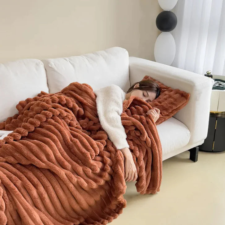 Heavyweight Flannel Blanket – Soft, Warm & Durable Comfort for Home or Travel