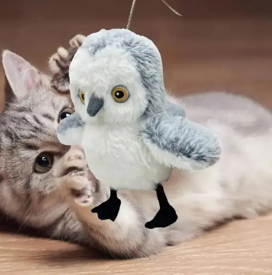 Interactive Flapping Bird Cat Toy – USB-Rechargeable Plush Toy for Active Indoor Play