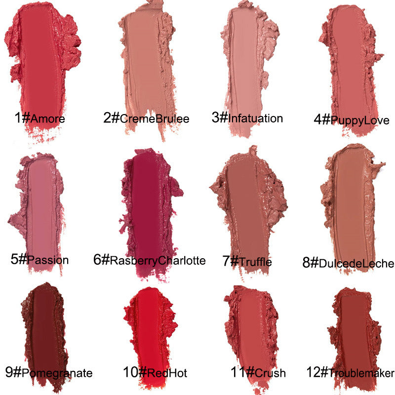 Allen Shaw Cream Lip Glaze – Intense Matte Velvet Color