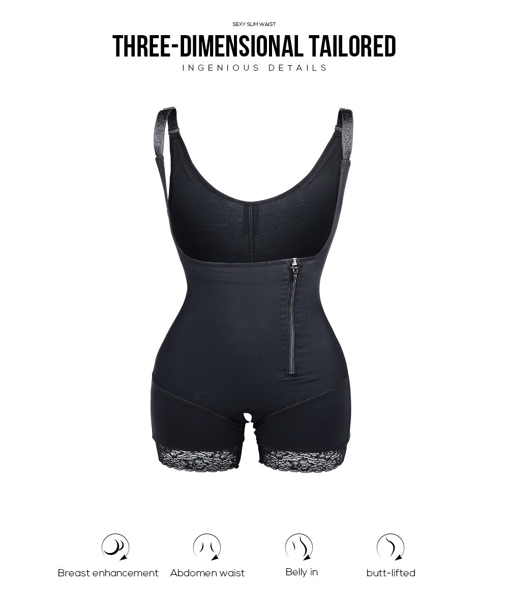 Body Sculpting Hip Lifting Bodysuit – Waist Slimming, Abdomen Control & Butt Lifting Shapewear (Sizes S–6XL, Black & Khaki)