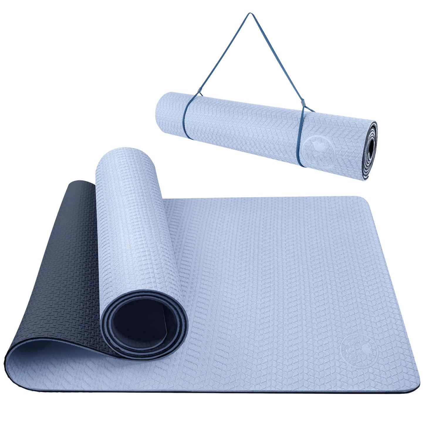 Yoga Mat Non-Slip Anti-Tear Eco-Friendly TPE Yoga Mat for Hot Yoga, Pilates & Fitness
