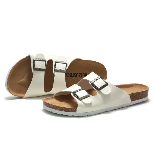 Cross-Border Couple Cork Slippers – Ergonomic Summer Comfort with Durable Buckle Design