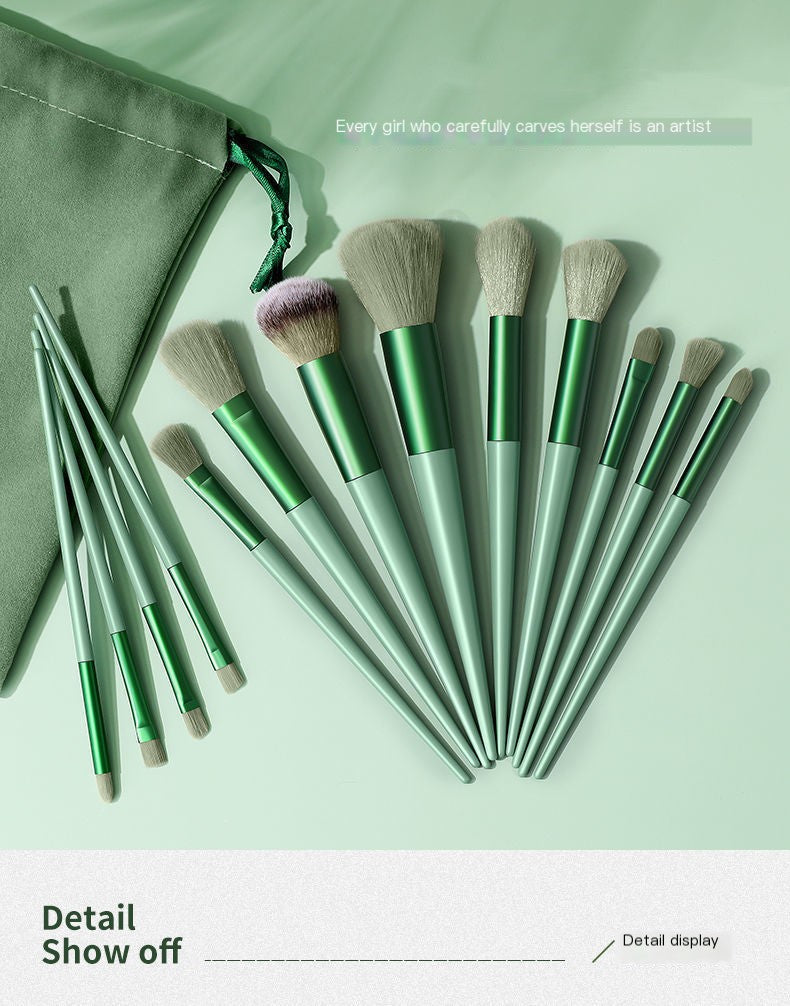 13-Piece Soft Makeup Brush Set for Beauty – Flawless Application with Velvet Bag
