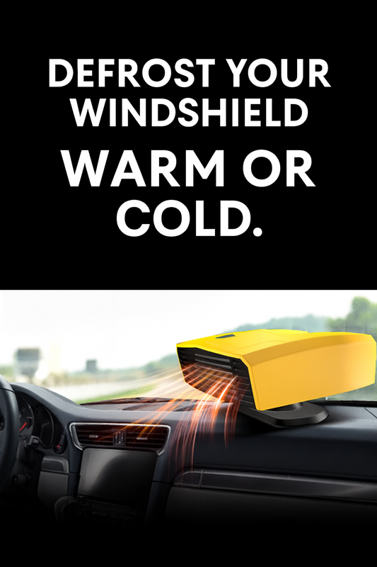 Car Electric Heater – Fast Heating & Defogging with 12V/24V Universal Compatibility (Compact, Durable ABS Design)