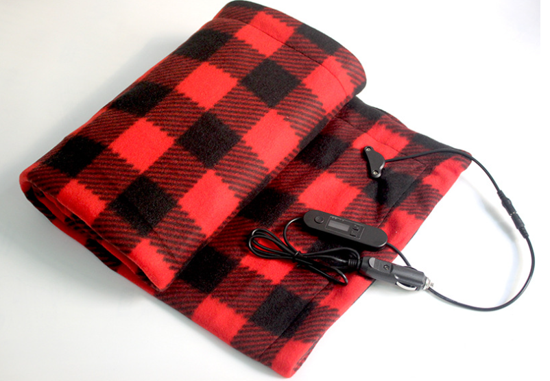 Car Heating Blanket – Portable Travel Heated Throw with Temperature Control (Polyester, 0.53 kg)