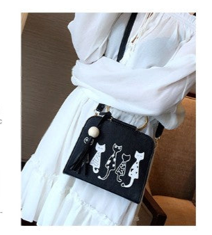 Cat Handbag – Playful Design with Versatile Carry Options in Four Colors