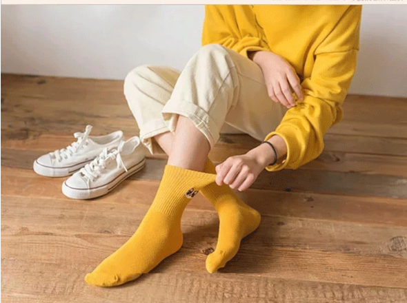 Embroidered Cat Socks for Women – Playful Comfort in Every Step