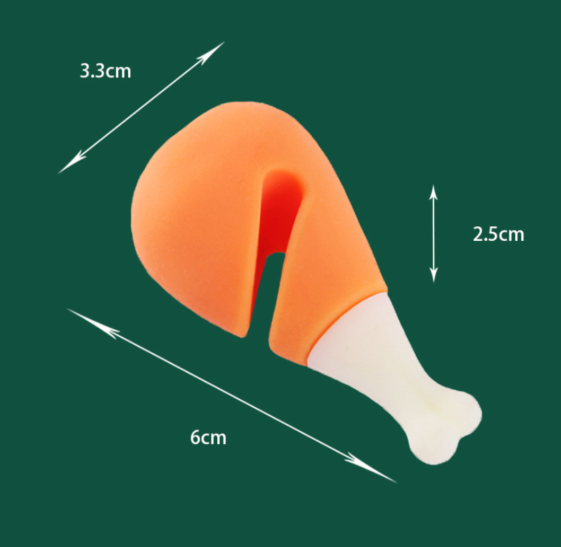 Creative Chicken Drumstick Shape Pot Lid Spill Preventer – Heat Resistant Silicone Kitchen Tool