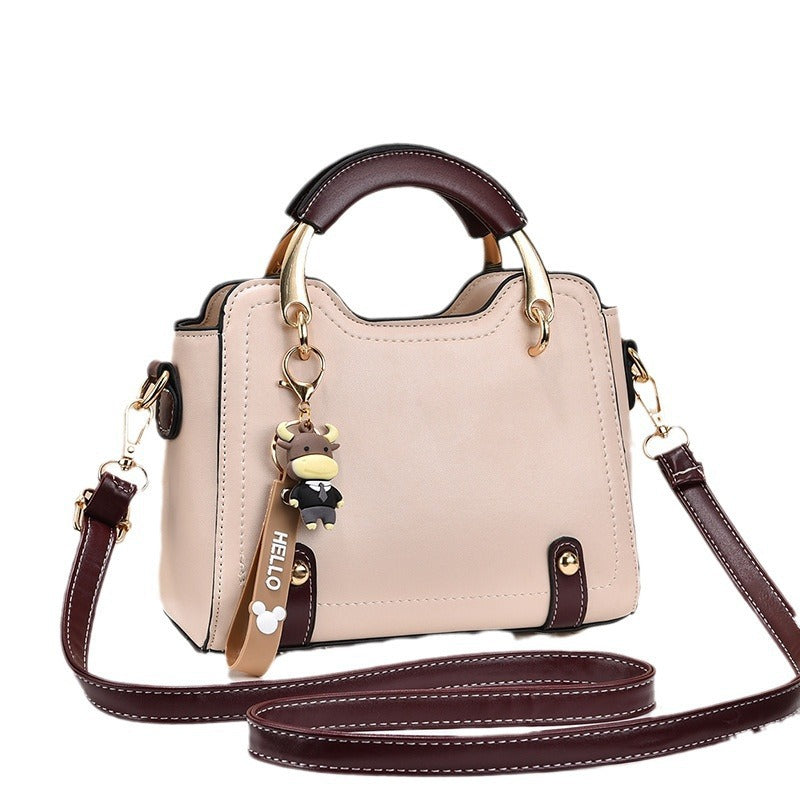 Cute Decorative Handbag – Versatile Shoulder, Crossbody & Handheld Purse with Elegant Gold Hardware