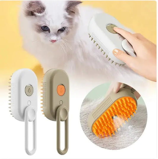 Cat Steam Brush – Gentle Grooming & Steam Cleaning Tool