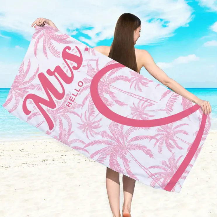 Coco Lovers Microfiber Printed Beach Towel – Tropical Style Meets Summer Comfort