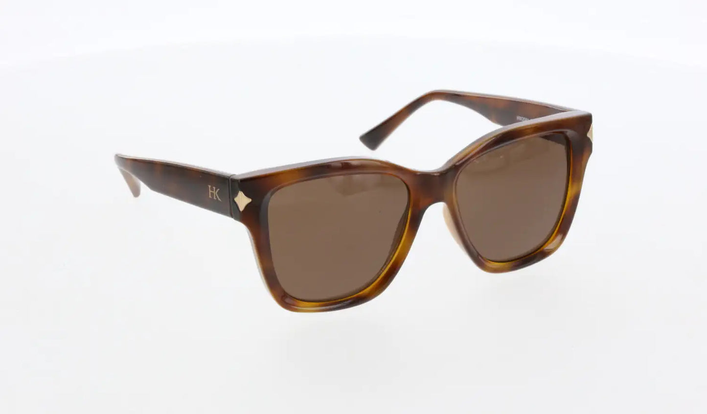 Hawk Women's Sunglasses – Geometric Bone Frame with Brown Lenses (Model HW2081)
