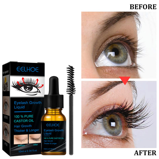 Eyelash Growth Liquid – 100% Pure Castor Oil for Thicker, Longer Lashes (10ml)