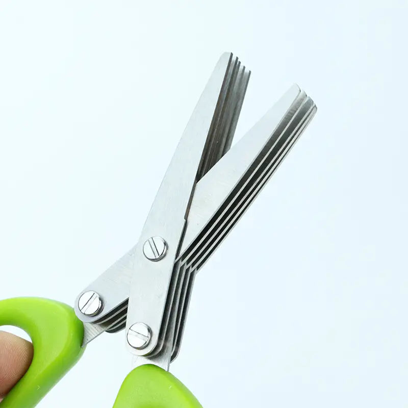 Herb Scissors – Stainless Steel Kitchen Gadget for Cutting Fresh Herbs with Precision (5.2" × 2.5")