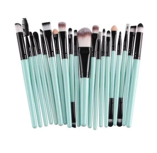 15-Piece Makeup Brush Set – Complete Professional Collection for Face, Eyes, and Brows