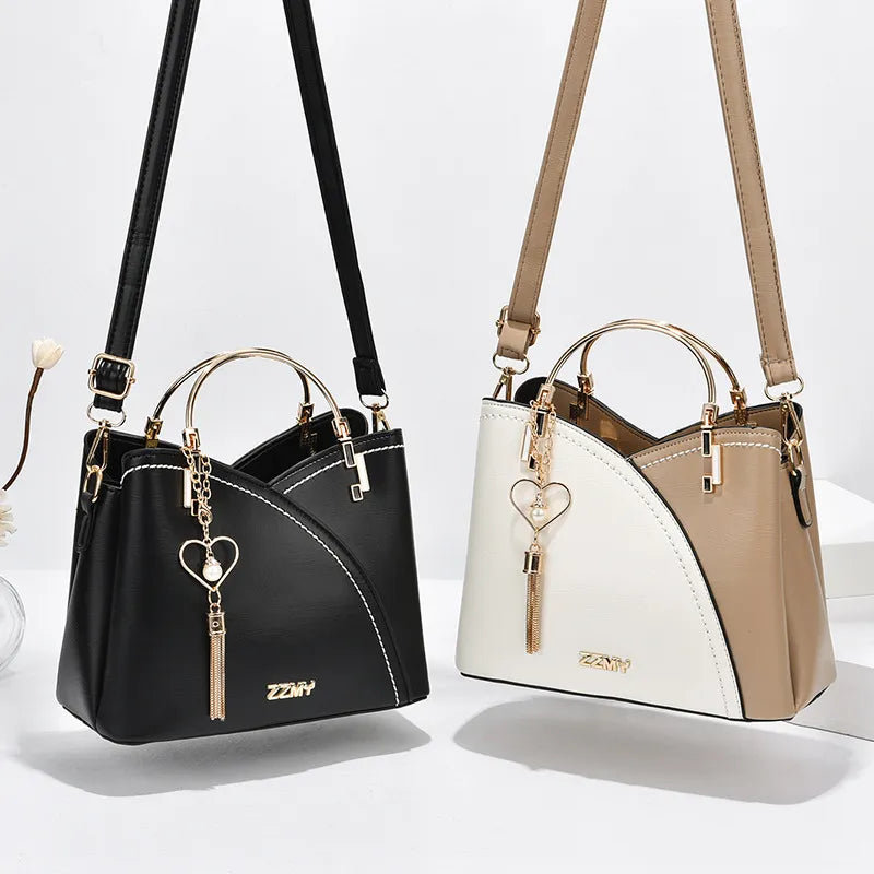 Street Chic Medium PU Leather Handbag – Stylish Everyday Essential