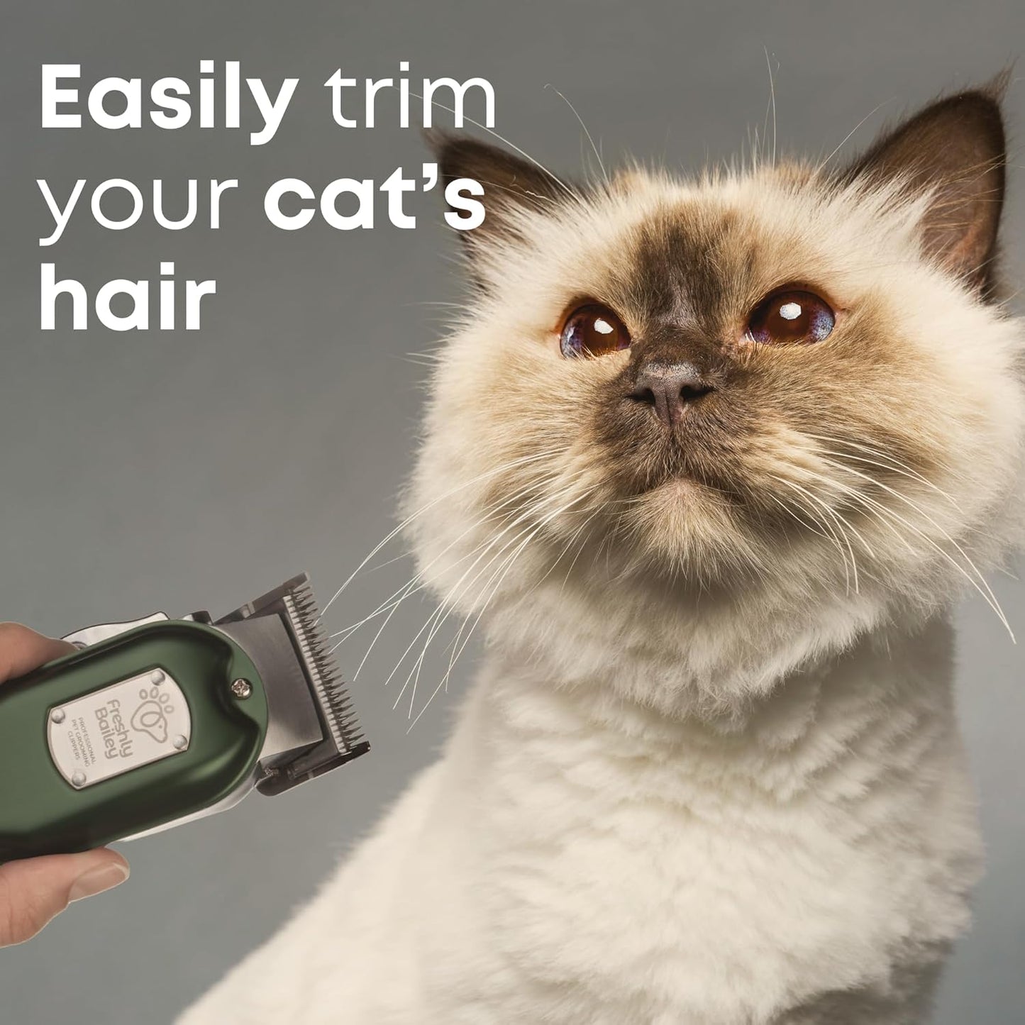 Cat Hair Clippers – Quiet Cordless Pet Grooming Kit for Thick & Matted Fur