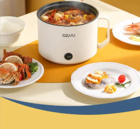 Compact Multi-Functional Electric Cooker – Sleek Design with Non-Stick Pot, Steamer & Keep Warm Function