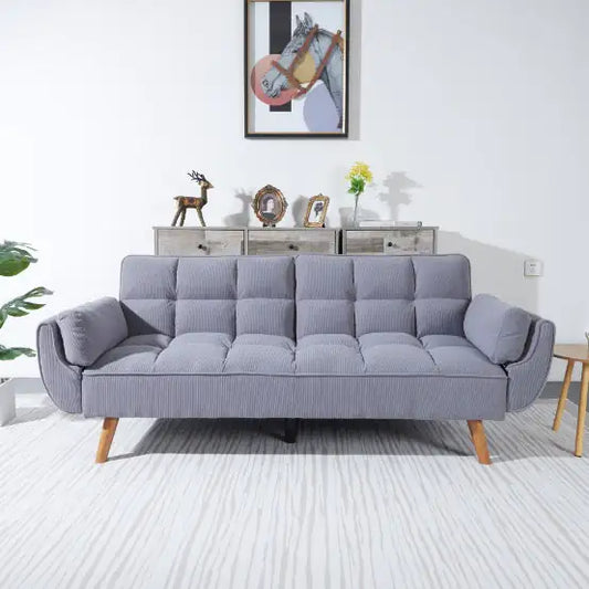 Corduroy Sofa & Sofa Bed – Smoke Gray