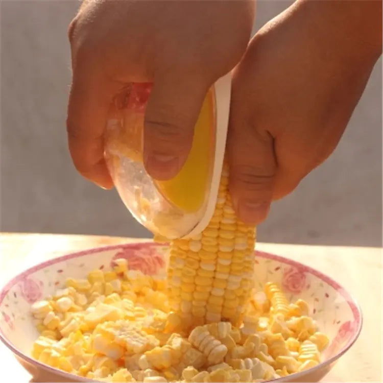Corn Grater and Kernel Separator Kitchen Gadget – Compact Stainless Steel Blade Design