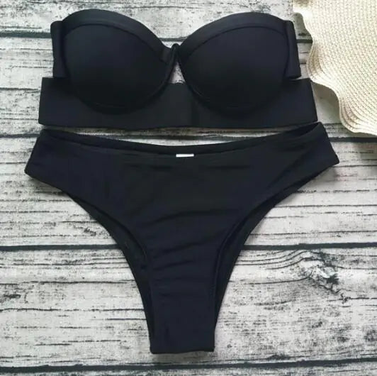 Gradient Bikini – Flattering Nylon Two-Piece Swimwear with Soft Viscose Touch (Sizes XS–XXL)