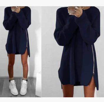 Casual Loose Zip Sweater – Relaxed Fit, Easy Layering, and Versatile Everyday Style (S–5XL)