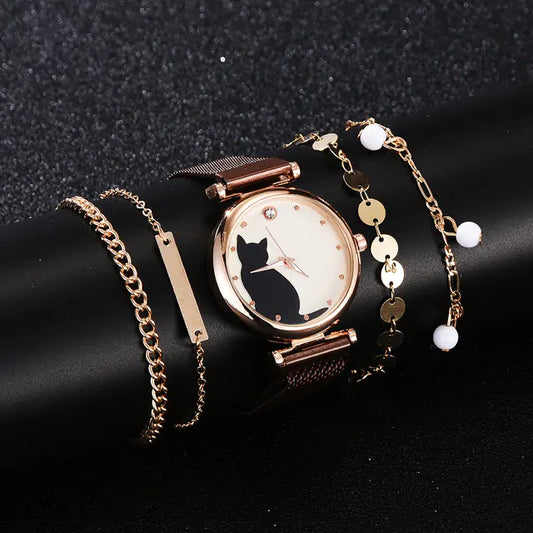Rinnady Quartz Watch Set for Women: Style Meets Versatility