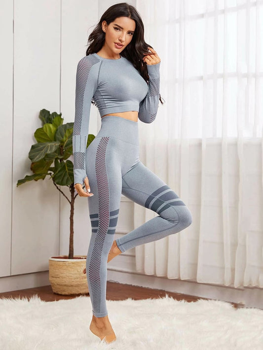 Hollow Mesh Breathable Yoga Leggings