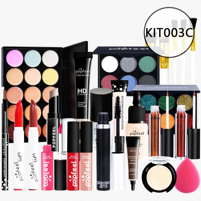 Beginner’s Complete Makeup Set – All-in-One Kit with Concealer, Eyeliner & Eyebrow Pencil (Multi-Shade Options)