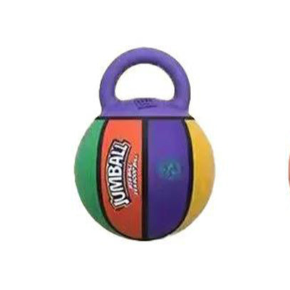 Dog Handle Ball Toy – Interactive Basketball &amp; Football Style Rubber Toy for Medium to Large Dogs