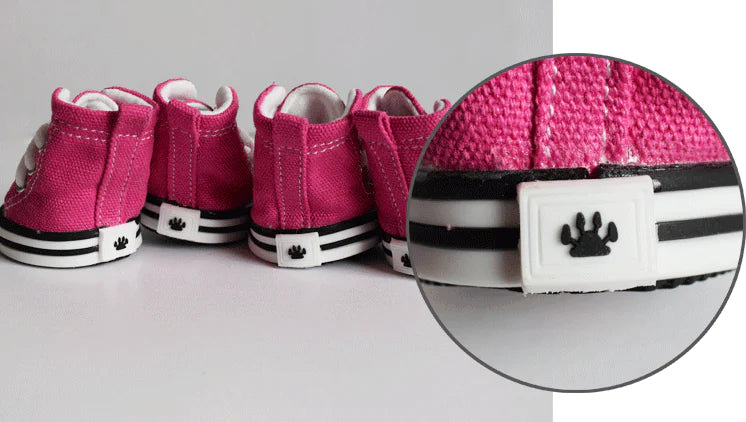 Pet Denim Canvas Shoes – Waterproof, Non-Slip & Stylish Protection for Paws