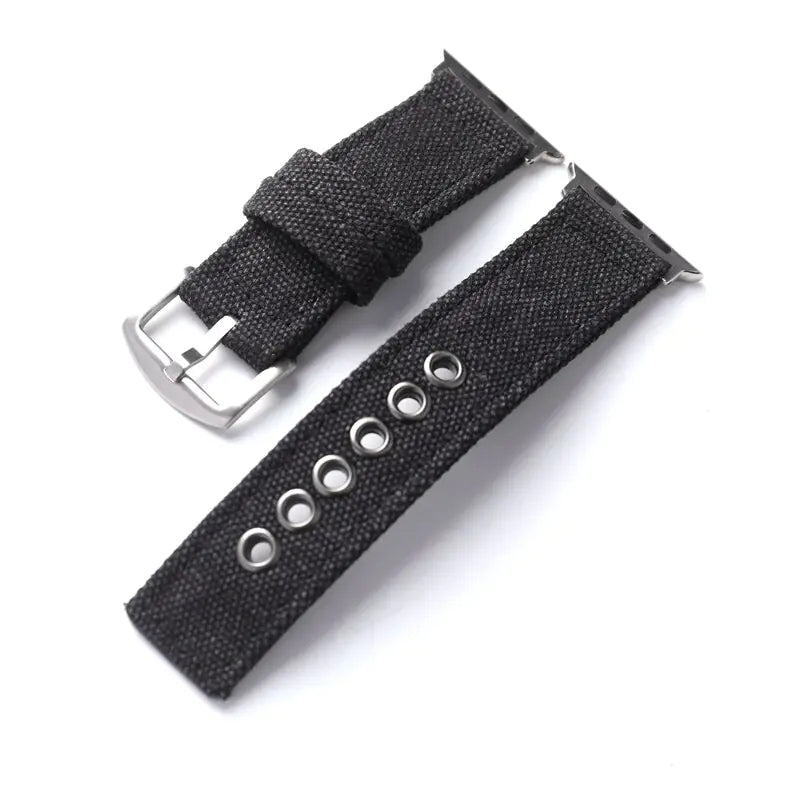 Double-Layer Canvas Ultra Watch Strap for Apple Watch 8/7 – Rugged Durability Meets Style