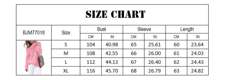 Luxurious Knitted Sweater – Loose Fit, Medium Thickness, Long Sleeves (S–XL)
