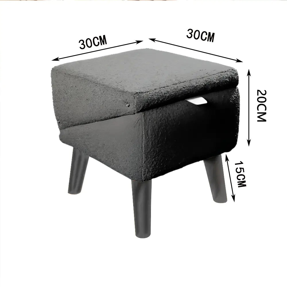 Pet Step Footstool – Convertible Ottoman & Pet Stairs in Black or Khaki