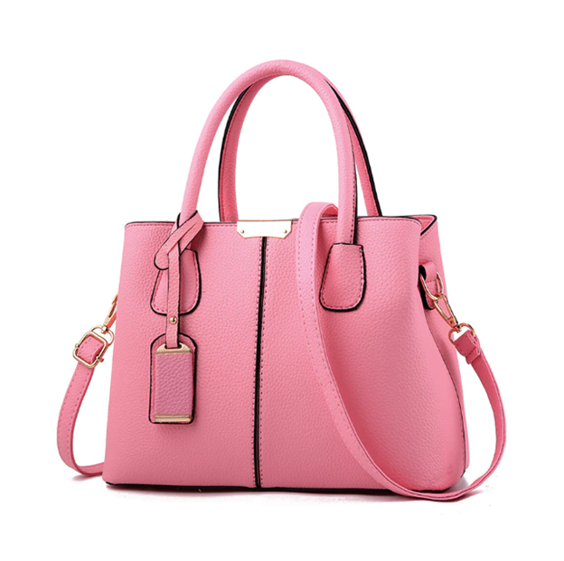 Ladies' PU Leather Handbag with Litchi Pattern – Chic Functionality for Everyday Elegance