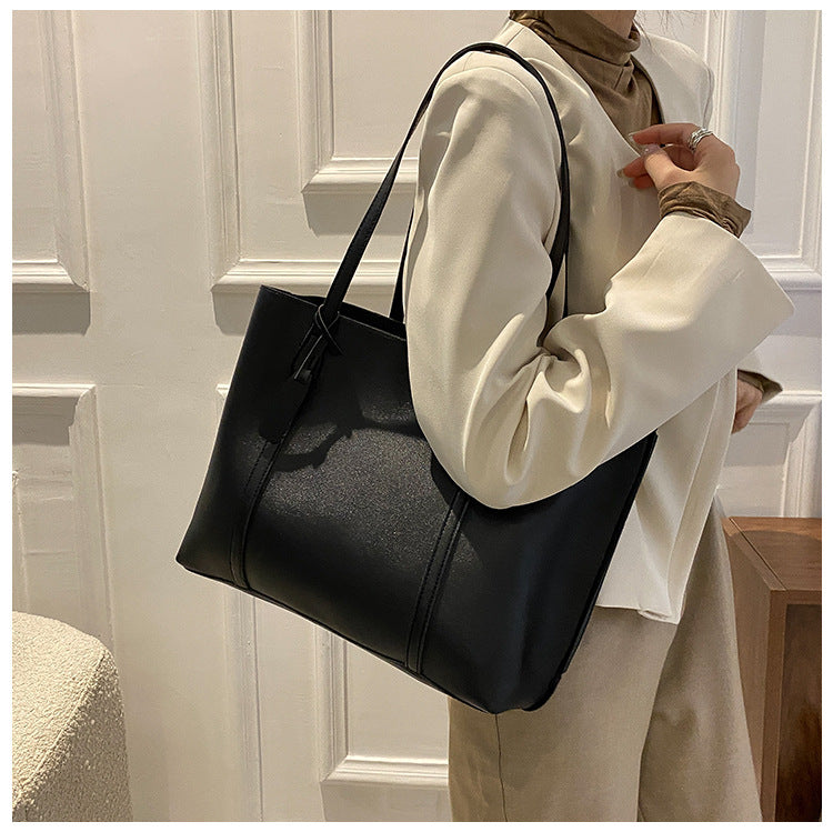 Ladies Handbag Shoulder Bag – Elegant Square Tote in Four Classic Shades