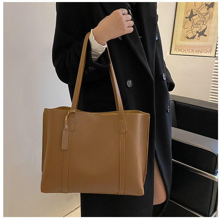 Ladies Handbag Shoulder Bag – Elegant Square Tote in Four Classic Shades