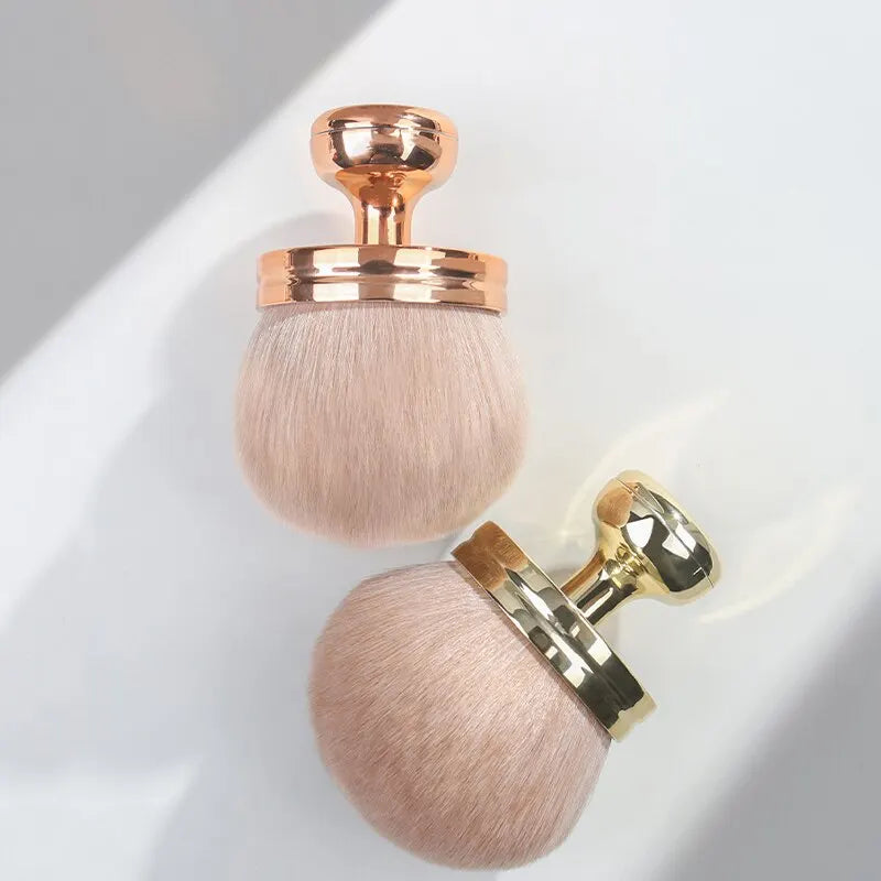 Mushroom Head Loose Powder Blush Brush – Ultra-Soft Fiber for Seamless Application
