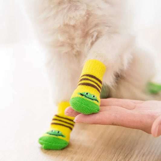 Non-Slip Wool Dog Socks – Soft, Warm Paw Protection for Dogs