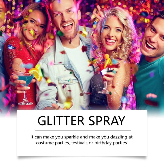 EelHope Glitter Spray – Shiny Body & Hair Highlight Mist for Parties, Festivals & Events (100ml)