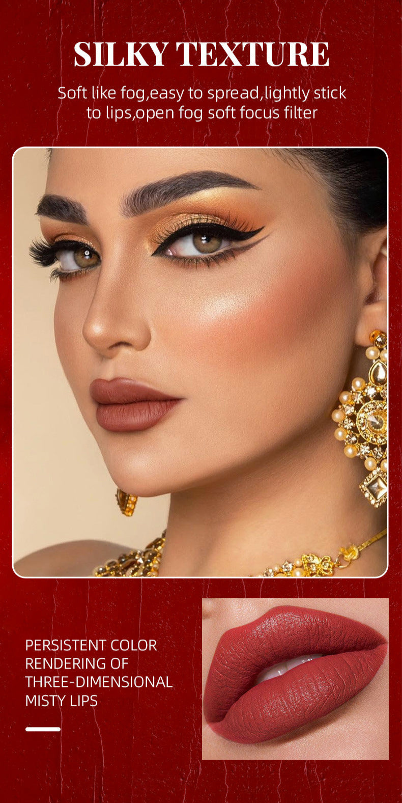 Waterproof Matte Air Lip Glaze & Lip Pencil Set